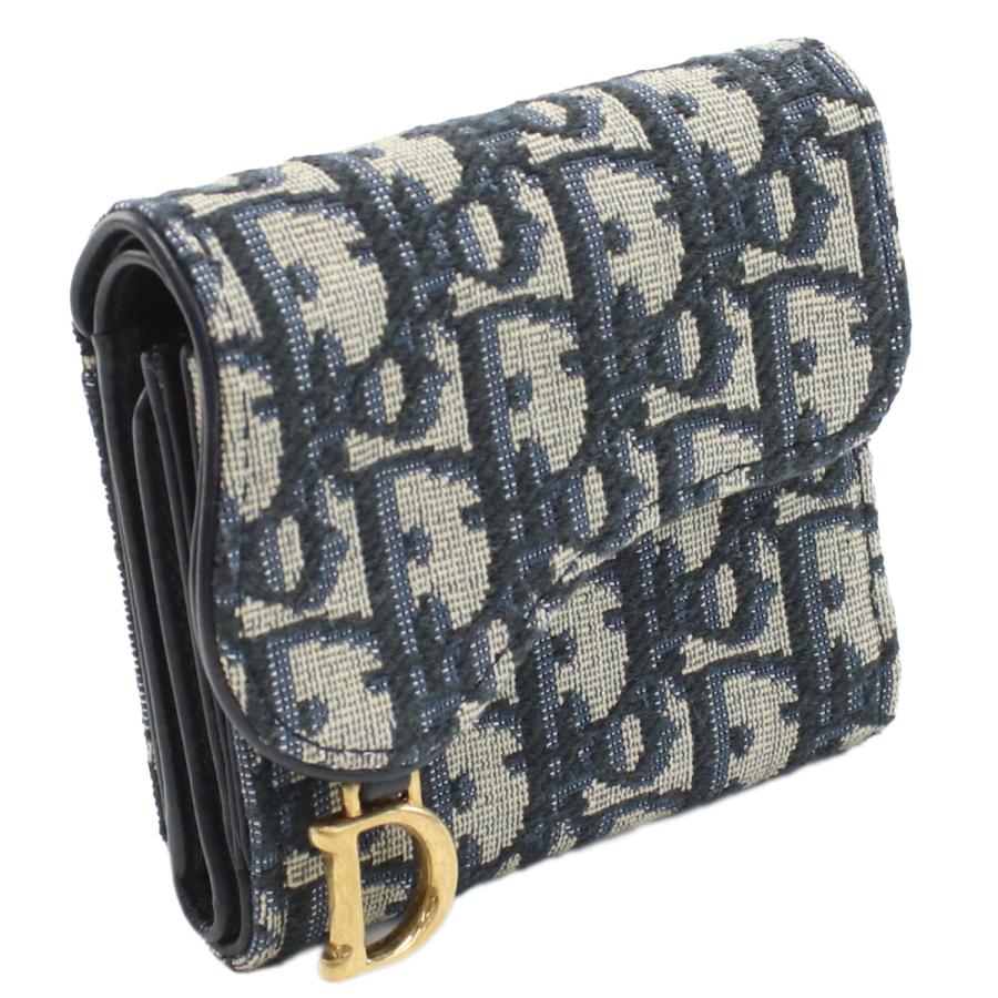 Dior三つ折り財布のみ Christian Dior クリスチャンディオール 三折財布小銭入付き