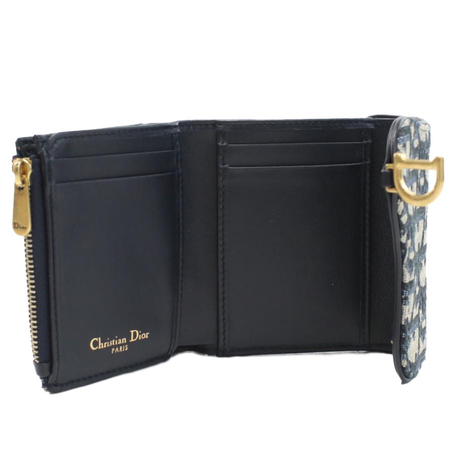 Christian Dior クリスチャンディオール 三折財布小銭入付き S5652