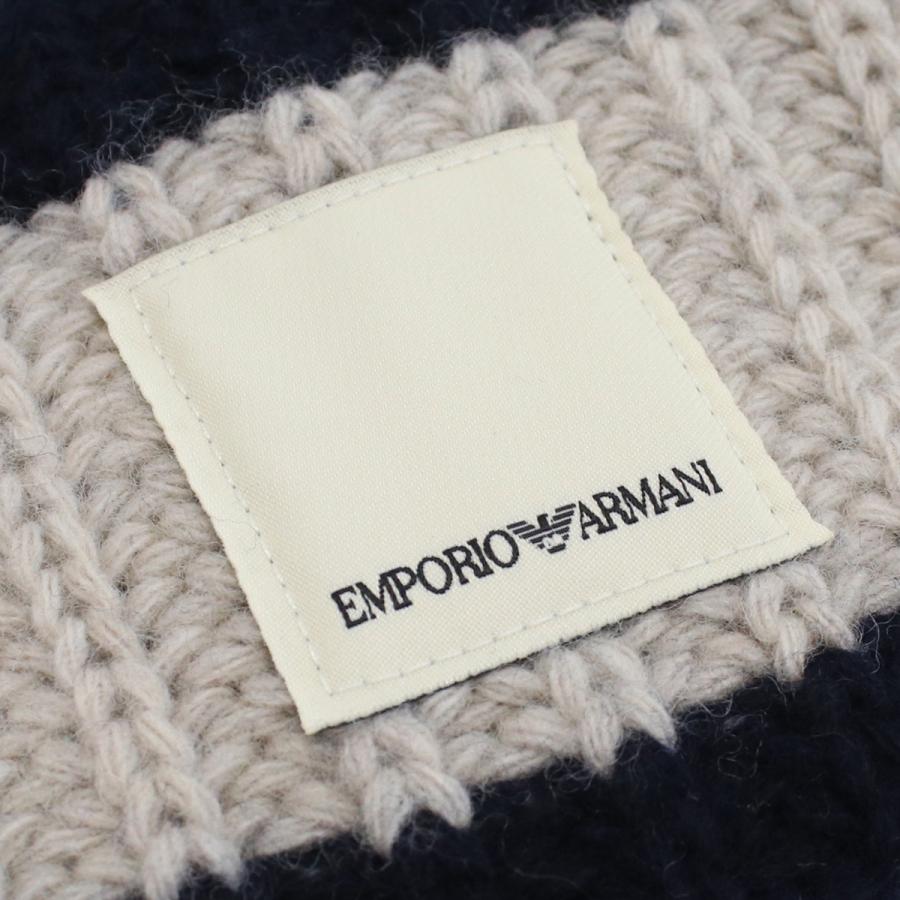 エンポリオアルマーニ EMPORIO ARMANI  メンズ ニット帽 ブランド 6L1402 1M7EZ F989 BLU ネイビー系 ベージュ系 warm-02 cap-01 goods-m｜bighit｜02