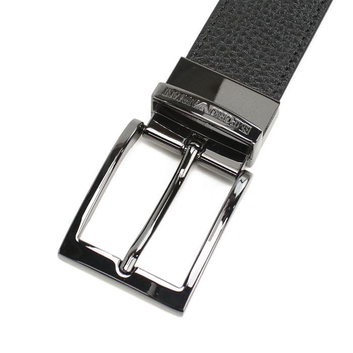 EMPORIO ARMANI エンポリオアルマーニ ベルト Y4S195 YLO8J 80740 メンズ ブラック 爆買_1