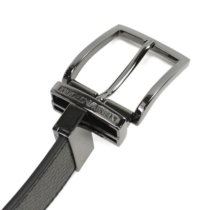 EMPORIO ARMANI エンポリオアルマーニ ベルト Y4S195 YLO8J 80740 メンズ ブラック 爆買_3