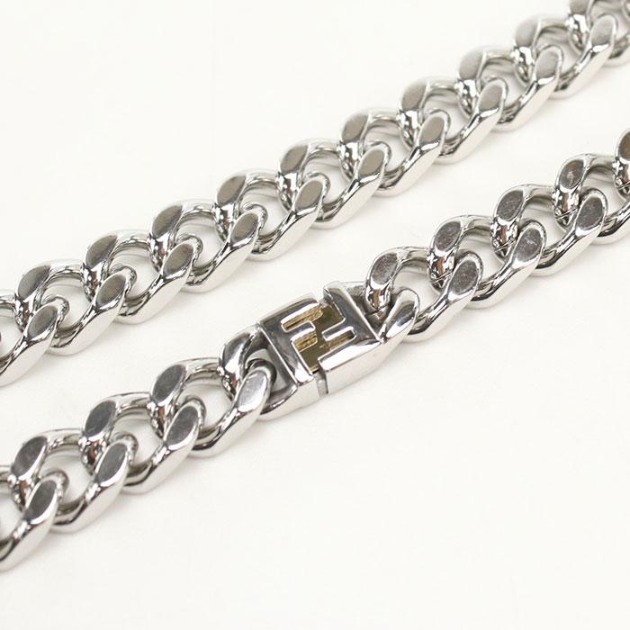 【父の日】FENDI フェンディ ネックレス 7AK017 AW2R F1UY5 メンズ シルバー 爆買の画像