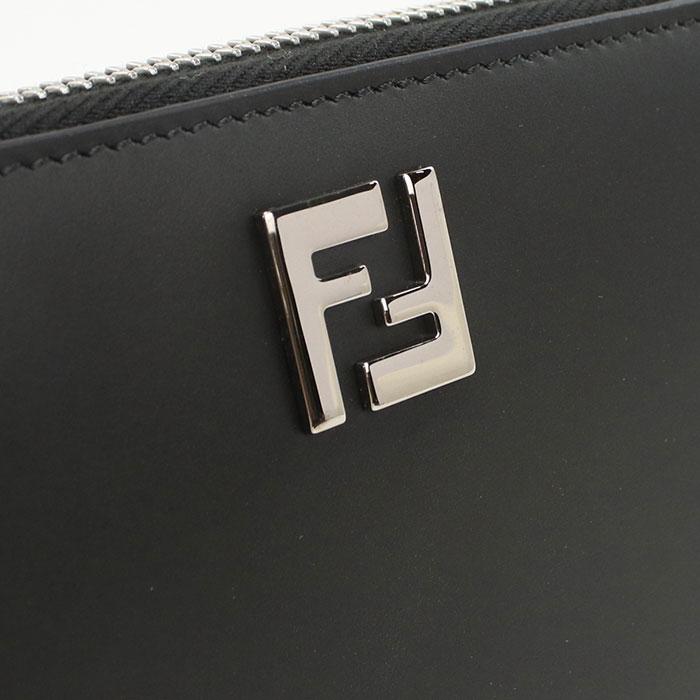 【父の日】FENDI フェンディ FFスクエア 長財布 ラウンドファスナー 7M0210 AFF2 F0GXN メンズ ブラック 爆買の画像