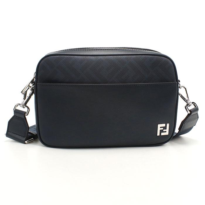 【父の日】FENDI フェンディ ショルダーバッグ スクエアFF カメラケース 7M0286 AV83 F1MLF メンズ ネイビー 爆買の画像