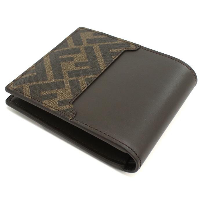 FENDI（フェンディ） 二折財布 7M0356 AFF2 F1Q1C メンズ ブラウン
