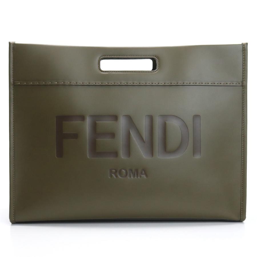 【父の日】FENDI フェンディ トートバッグ 7VA480 AC9L F1F2W2WAY メンズ カーキ 爆買の画像