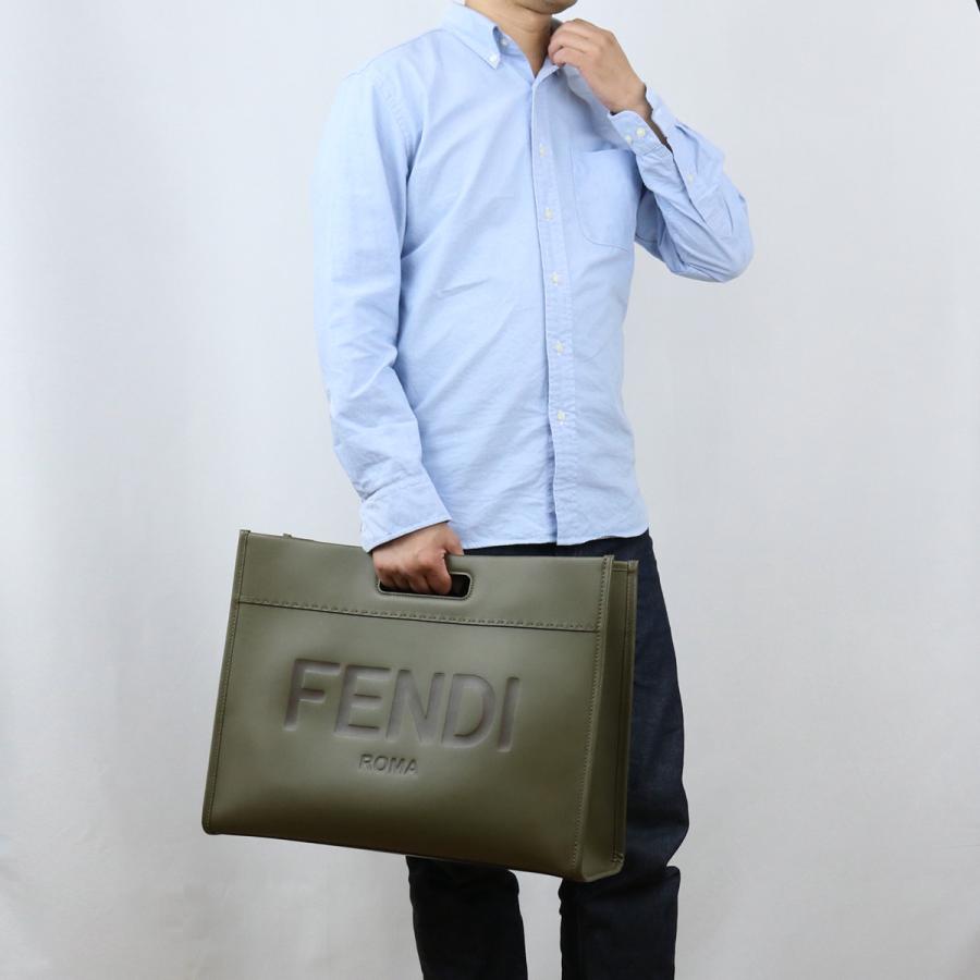【父の日】FENDI フェンディ トートバッグ 7VA480 AC9L F1F2W2WAY メンズ カーキ 爆買の画像