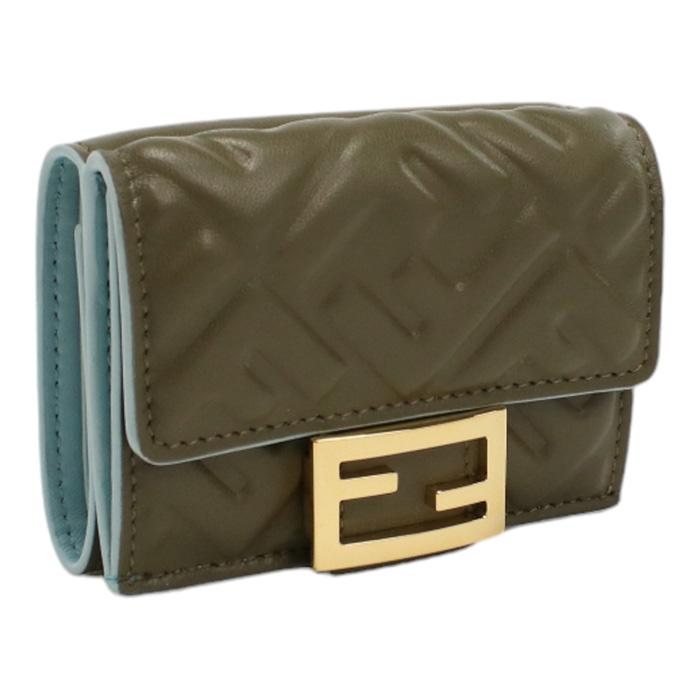 FENDI フェンディ 三折財布小銭入付き 8M0395 AT00 F1PQH レディース ブラウン FENDI（フェンディ） 三折財布小銭入付き 8M0395 AT00 F1PQH