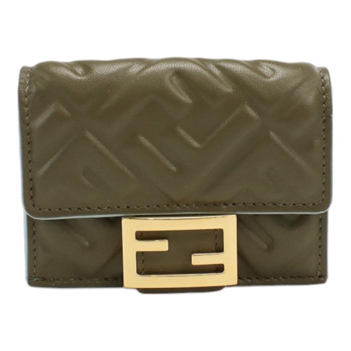 FENDI フェンディ 三折財布小銭入付き 8M0395 AT00 F1PQH レディース ブラウン 爆買の画像