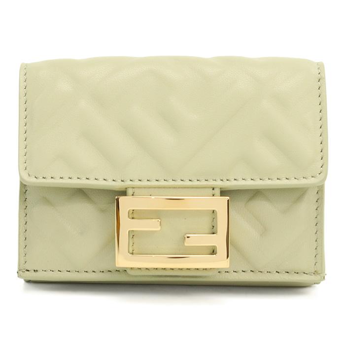FENDI フェンディ 三折財布小銭入付き 8M0395 AAJD F1AST レディース カーキ 爆買の画像