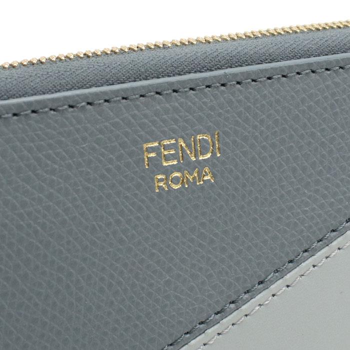 FENDI フェンディ ラウンドファスナー 長財布 8M0517 AYCA F1URV FFダイヤモンド レディース ブルー 爆買の画像
