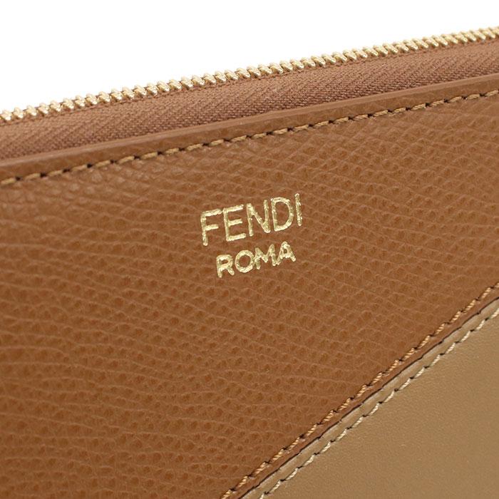 FENDI フェンディ ラウンドファスナー 長財布 8M0517 AYCA F1URＷ FFダイヤモンド レディース ブラウン 爆買の画像