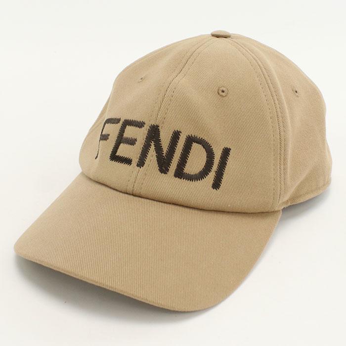 【極美品】FENDI ズッカ ジャガード カシミヤ クロシュハット ベージュ FENDI（フェンディ） キャップ ハット FXQ969 AU3Q F0QB9 メンズ