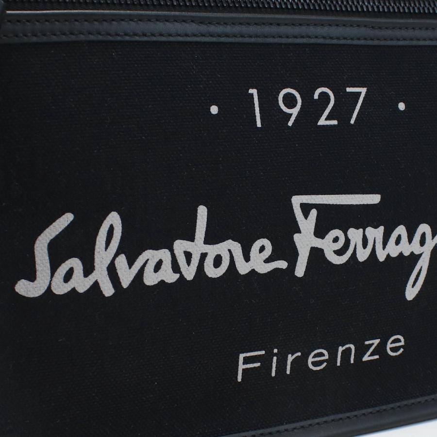 【父の日】FERRAGAMO フェラガモ クラッチバッグ 24-0971  メンズ ブラック 爆買の画像