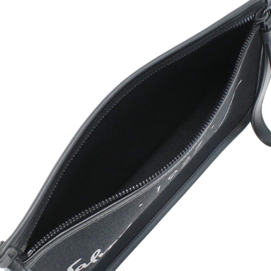 【父の日】FERRAGAMO フェラガモ クラッチバッグ 24-0971  メンズ ブラック 爆買の画像