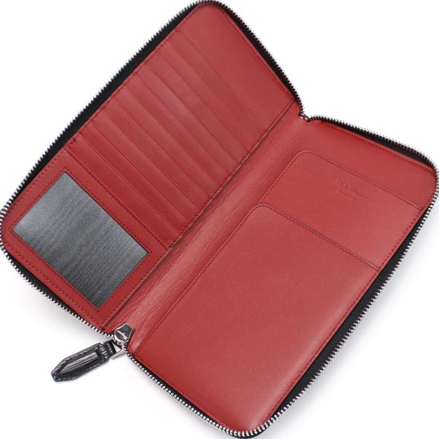 FERRAGAMO フェラガモ オーガナイザー カードケース 66-1074 NERO-RED メンズ ブラック FERRAGAMO フェラガモ オーガナイザー カードケース 66-1074 NERO-RED