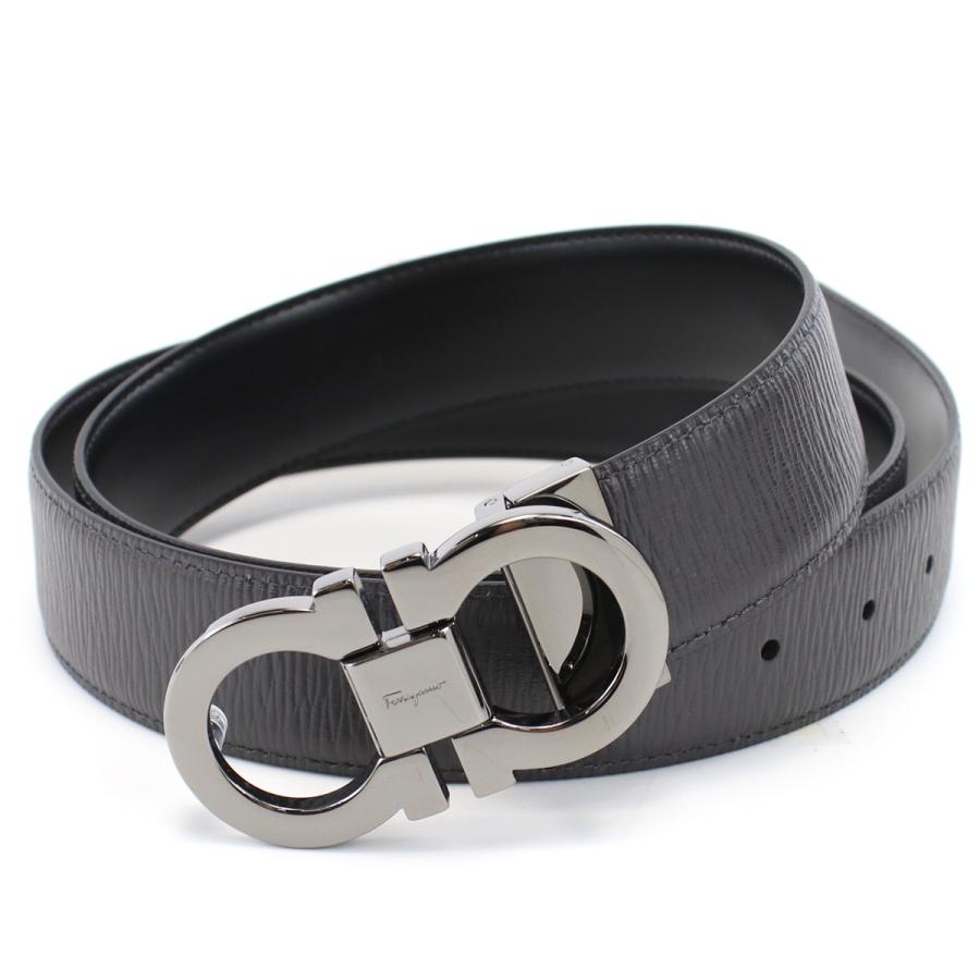 FERRAGAMO フェラガモ 67-9535 ベルト ブラック ブラウン系 メンズ FERRAGAMO（フェラガモ） メンズベルト ブランド ベルト 67-9535