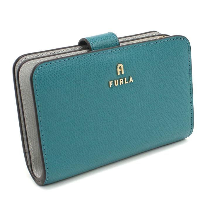 FURLA フルラ 二つ折り財布 小銭入付き WP00314 ARE000 4505S FURLA CAMELIA レディース ブルー FURLA（フルラ） 二つ折り財布 小銭入付き WP00314 ARE000 4505S FURLA