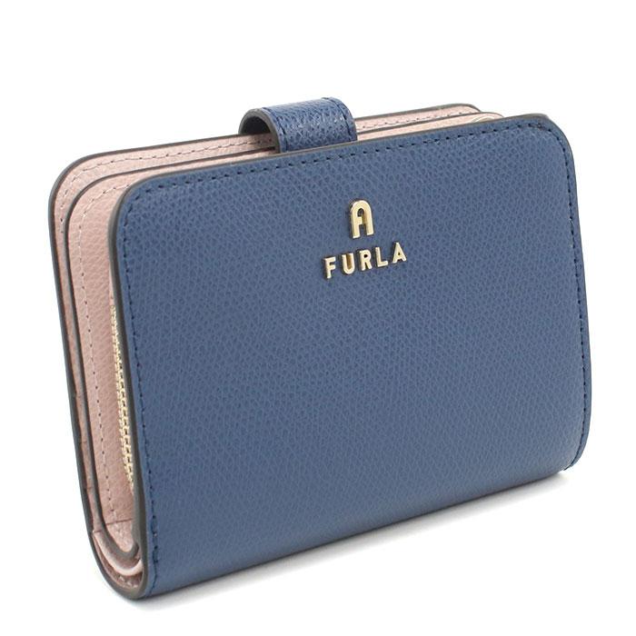 FURLA フルラ 二つ折り財布 小銭入付き WP00315 ARE000 4503S FURLA CAMELIA カメリア レディース ブルー