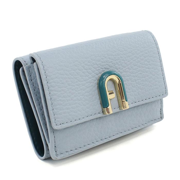 FURLA フルラ 三つ折り財布 小銭入付き WP00573 HSF000 4568Ｓ FURLA IDEA S イデア レディース ブルー FURLA（フルラ） 三つ折り財布 小銭入付き WP00573 HSF000 4568S