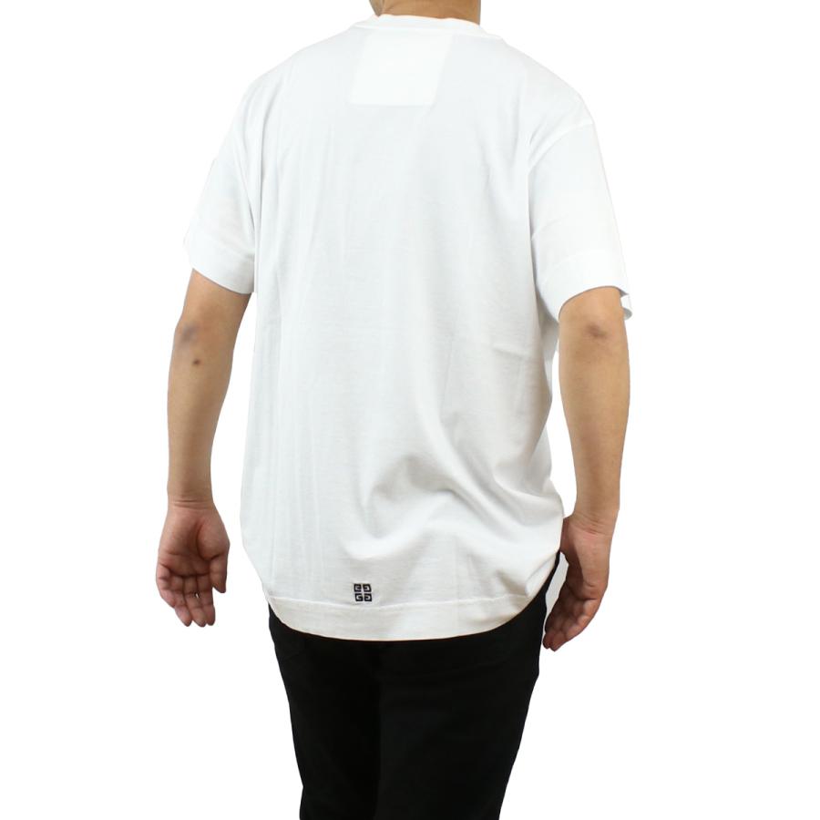【父の日】GIVENCHY ジバンシィ 半袖 ロゴ Tシャツ BM71CW 3Y6B 116 メンズ ホワイト 爆買の画像