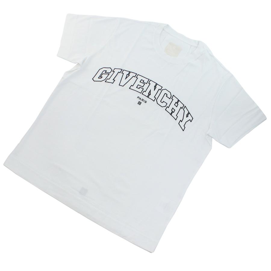 【父の日】GIVENCHY ジバンシィ 半袖 ロゴ Tシャツ BM71CW 3Y6B 116 メンズ ホワイト 爆買の画像