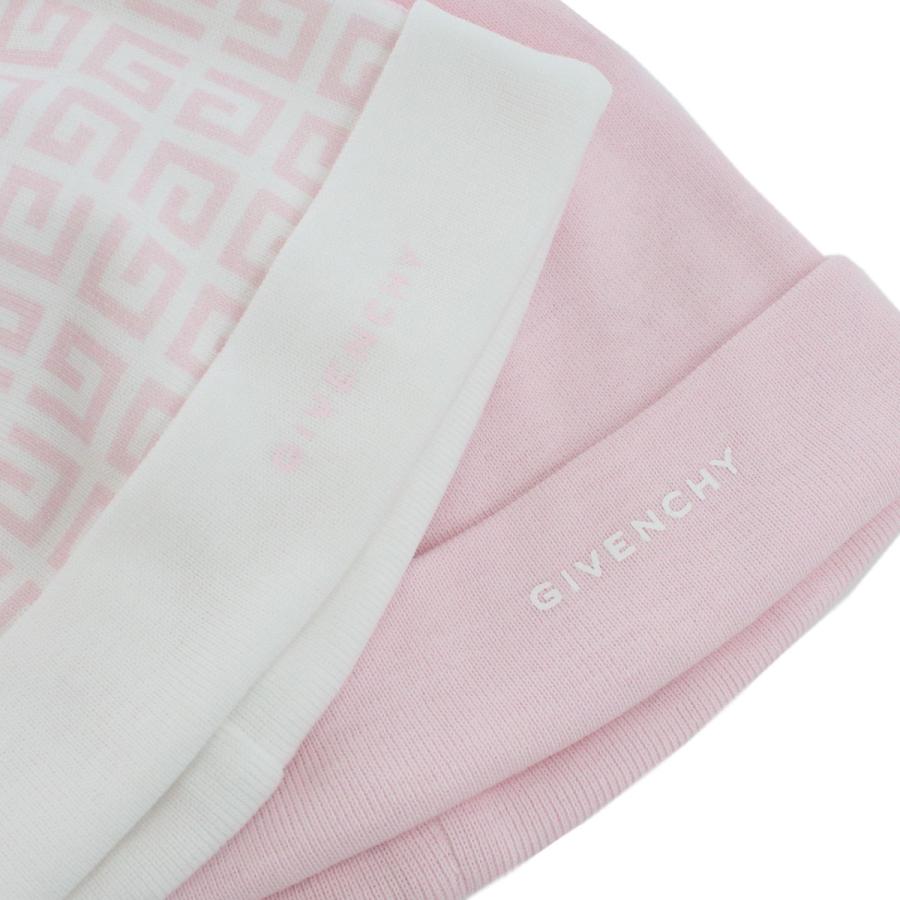 ジバンシー GIVENCHY  ベビー−帽子 セット 純正BOX付き H98143 44Z ピンク系 爆買の画像
