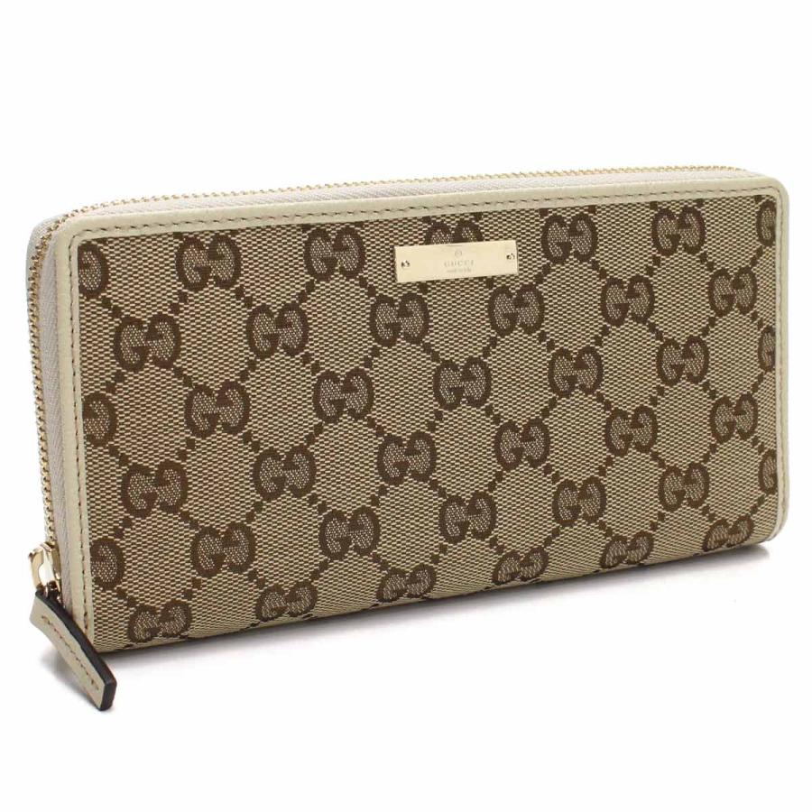 GUCCI グッチ 長財布 ラウンドファスナー GGキャンバス 307980 KY9IG 9773 レディース ベージュ