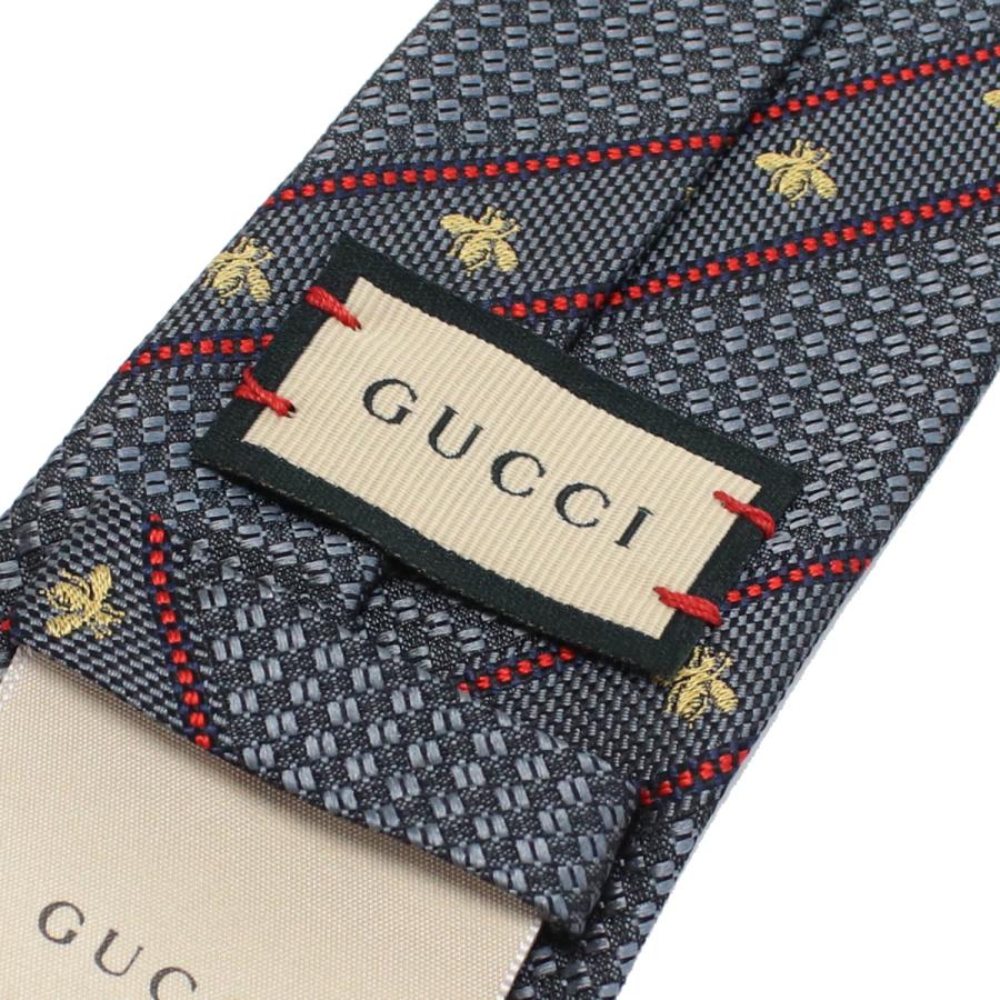 GUCCI（グッチ） GUCCI Bee刺繍 ストライプ ナロータイ 451528 4E002