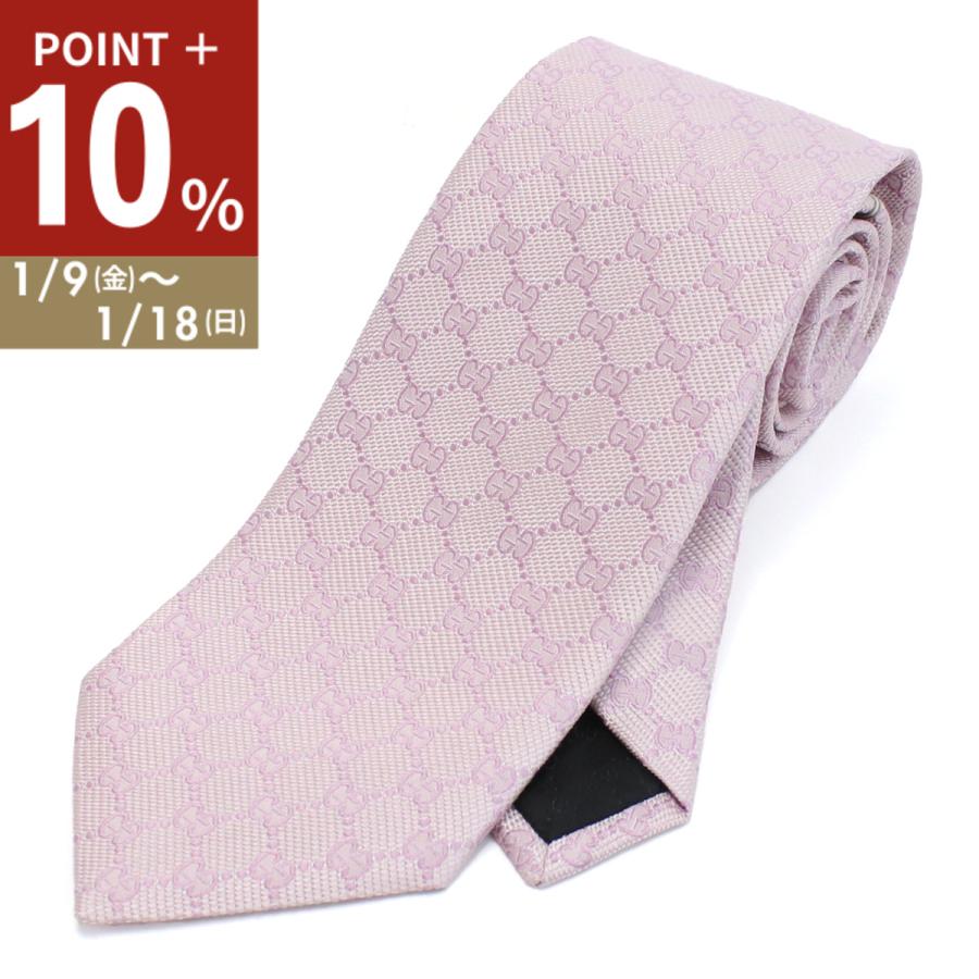 GUCCI グッチ ネクタイ 456522 4B002 5900 メンズ ピンク GUCCI（グッチ） ネクタイ メンズ GGロゴ 456522 4B002 5900 ピンク系