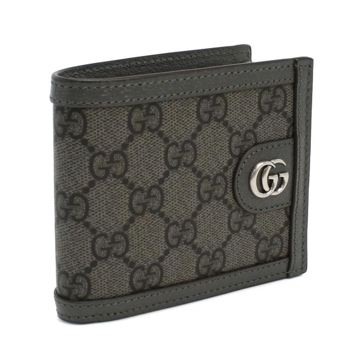 GUCCI OPHIDIA オフィディア GGスプリームキャンバス 二つ折り財布 