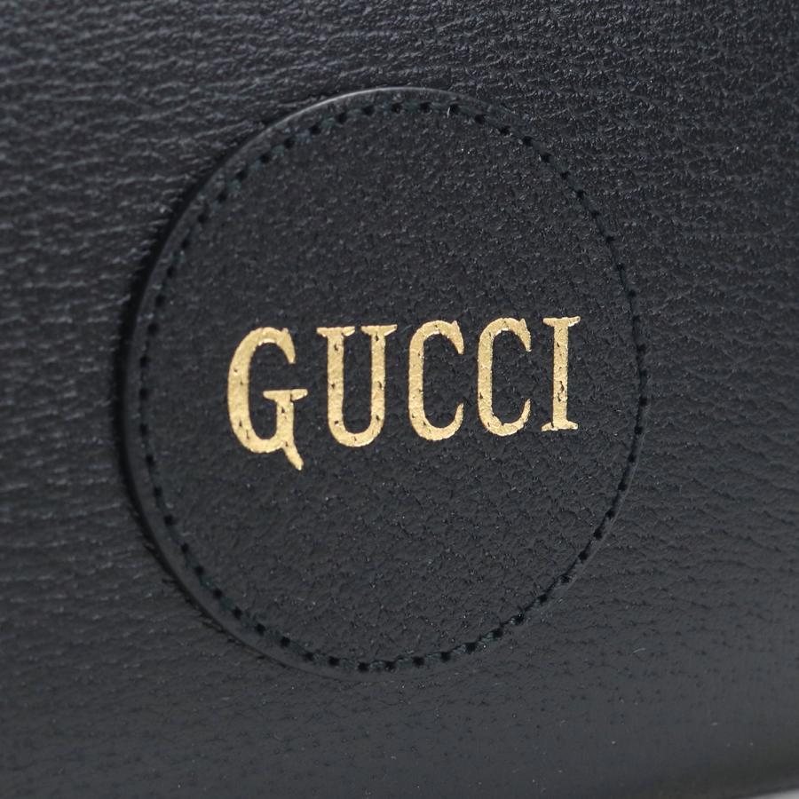 【父の日】GUCCI グッチ 長財布ラウンドファスナー 644102 DJ20N 1000 RETROSPECTIVE メンズ ブラック 爆買の画像