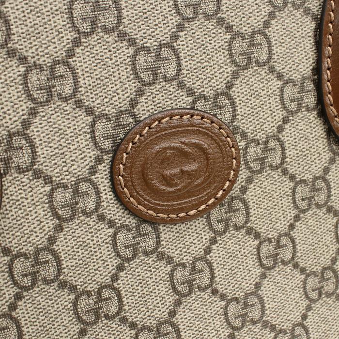 Gucci GGパターン トートバッグ PLUS Authentic Vintage Gucci Plus Tote Bag Gucci Monogram GG Brown