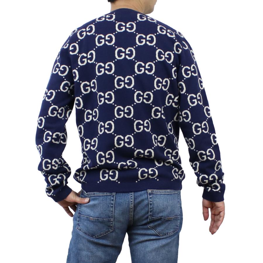 品質一番の 新品 セーター ニット BLUE ALLERGYA グッチ GUCCI 未使用