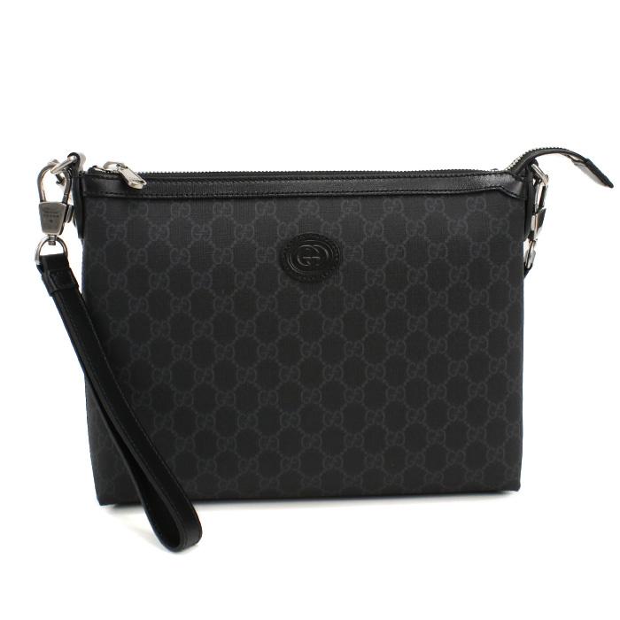 GUCCI グッチ ショルダーバッグ ブラック GUCCI（グッチ） GUCCI GG RETRO ショルダーバッグ インターロッキング