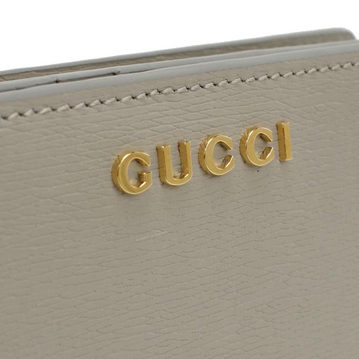 GUCCI（グッチ） P10倍 GUCCI SCRIPT 二つ折り財布 小銭入付き ジップ