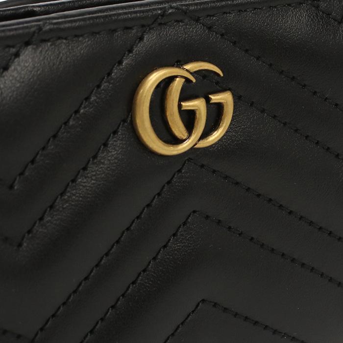 P10倍 GUCCI GG MARMONT 2.0 二折財布 小銭入 773427　DTDHT　1000 ブラック 爆買の画像