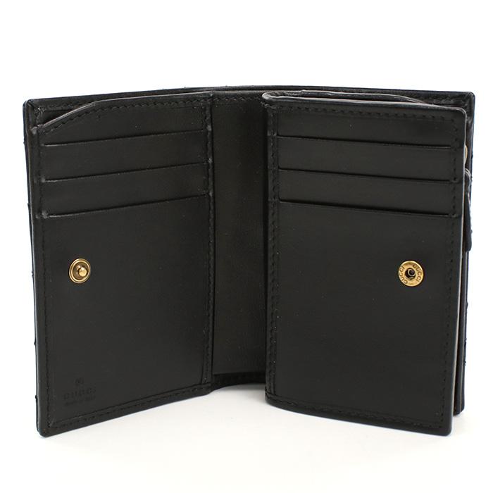 P10倍 GUCCI GG MARMONT 2.0 二折財布 小銭入 773427　DTDHT　1000 ブラック 爆買の画像