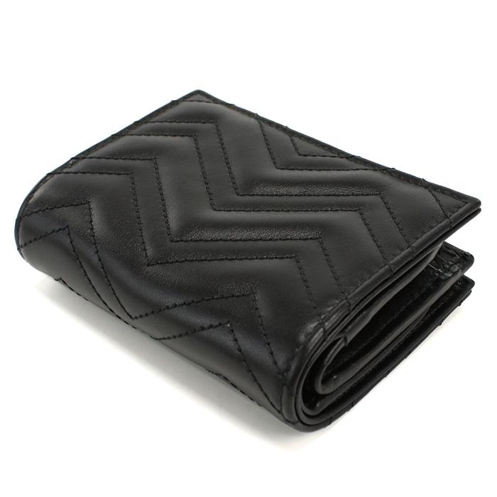 P10倍 GUCCI GG MARMONT 2.0 二折財布 小銭入 773427　DTDHT　1000 ブラック 爆買の画像