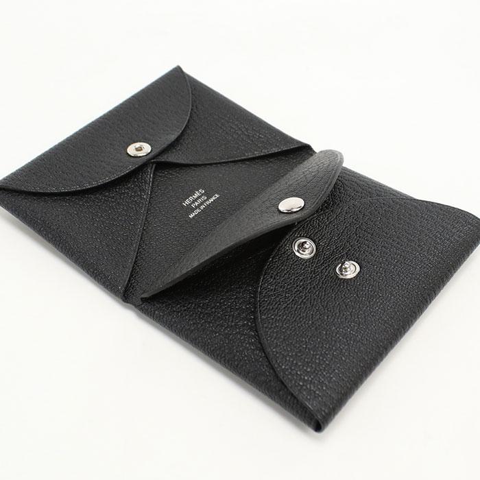 HERMES（エルメス） 名刺入れ カルヴィ デュオ シェーブルミゾール