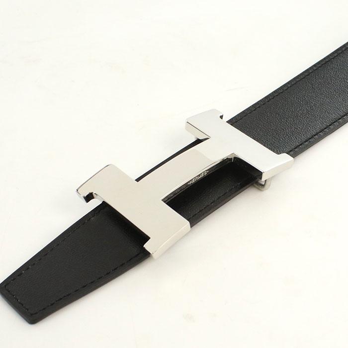 HERMES（エルメス） ベルト NOIR-GREY メンズ ブラック : ビッグヒット