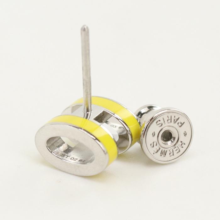 HERMES（エルメス） ピアス MINI POP H ピアス 98 NEW LIME レディース
