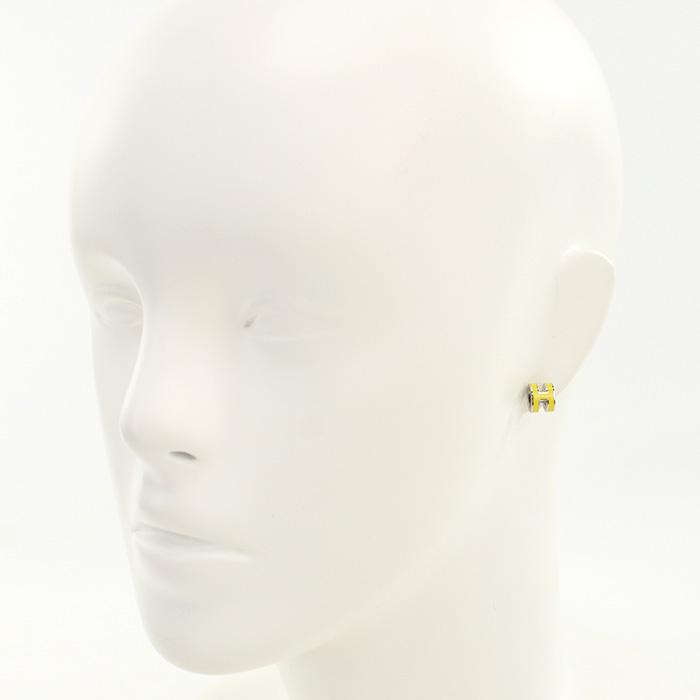 HERMES（エルメス） ピアス MINI POP H ピアス 98 NEW LIME レディース 