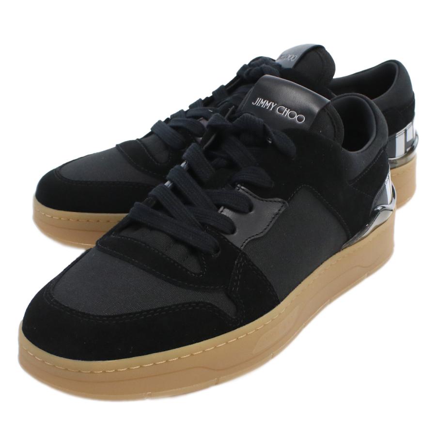 【父の日】JIMMY CHOO ジミーチュウ スニーカー FLORENT-M NVT 231 X BLACK-HONEY メンズ ブラック 爆買の画像