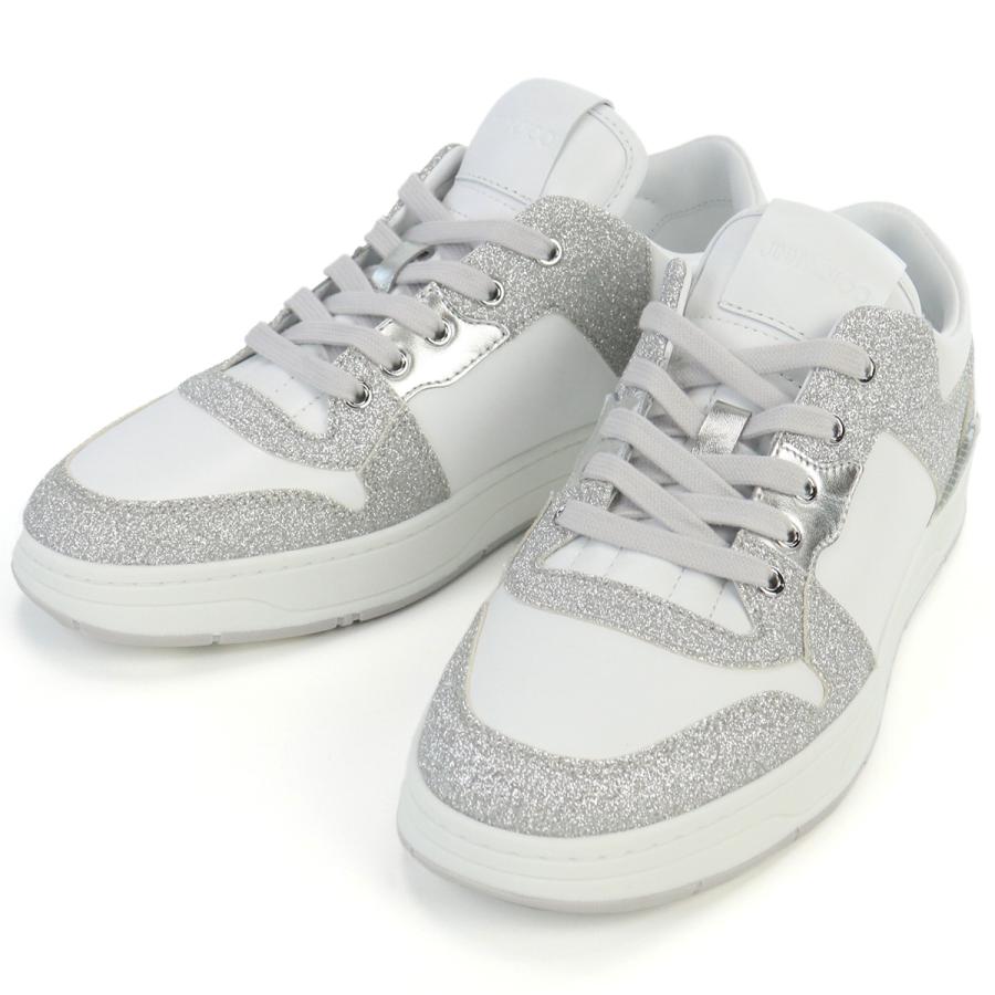 【新品】ジミーチュウ JIMMY CHOO  メンズ スニーカー ブランド  FLORENT-M QYA 232 X SILVER-WHITE ホワイト shoes-01 JIMMY CHOO（ジミーチュウ） メンズ スニーカー FLORENT-M QYA 232 X