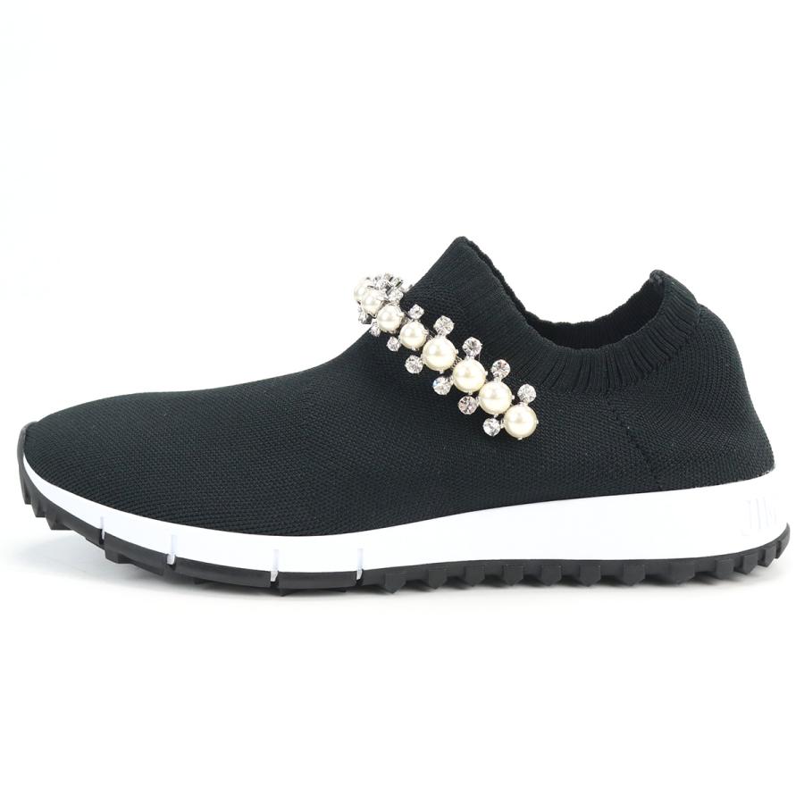 JIMMY CHOO ジミーチュウ スニーカー VERONA BQT BLACK-WHITE レディース ブラック 爆買の画像