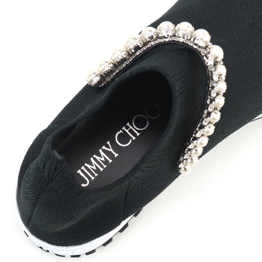 JIMMY CHOO ジミーチュウ スニーカー VERONA BQT BLACK-WHITE レディース ブラック 爆買の画像