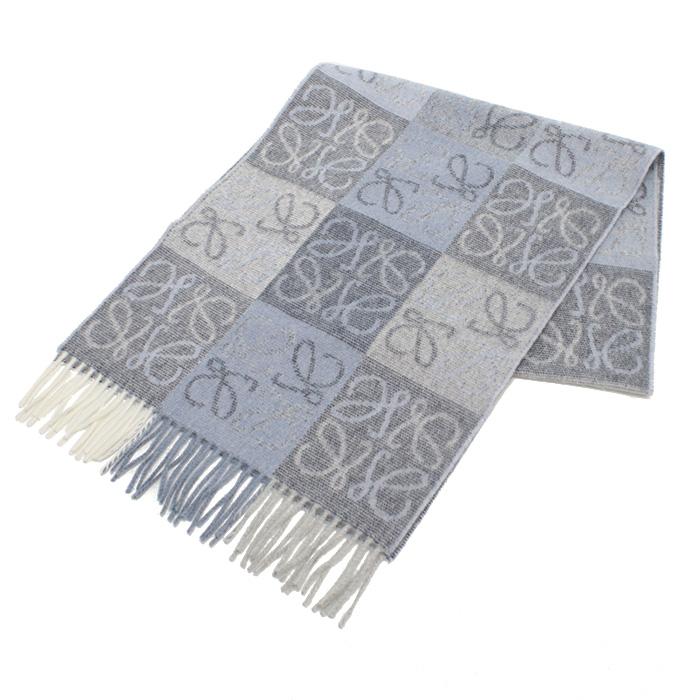 ロエベ LOEWE レディース マフラー ブランド F810487X17 5102 ブルー系  