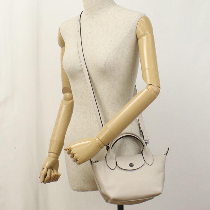Longchamp ロンシャン ル プリアージュ エクストラ XS ハンドバッグ 1500 987 555 レディース ベージュ 爆買の画像