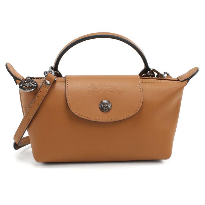 Longchamp ロンシャン ショルダーバッグ ル プリアージュ エクストラ ポーチ 34205 987 M19 レディース ブラウン 爆買の画像